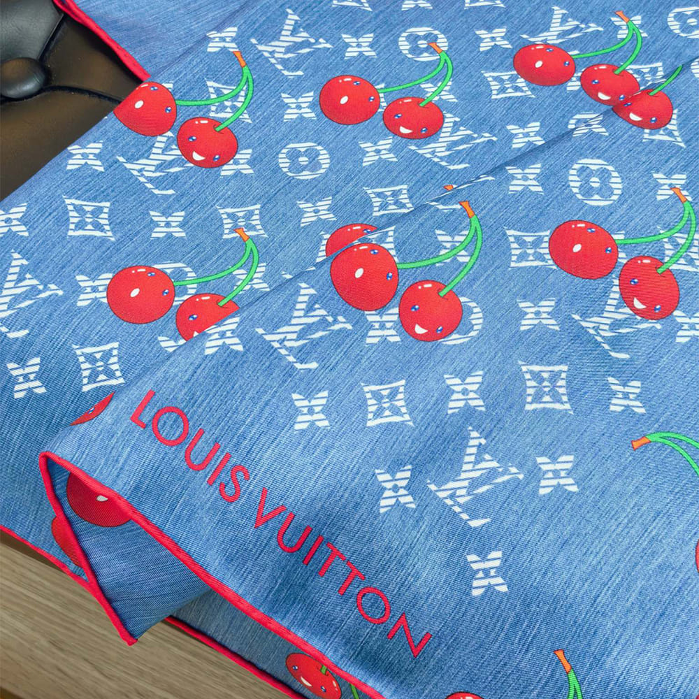 LV x TM Denim Cerise Square 90